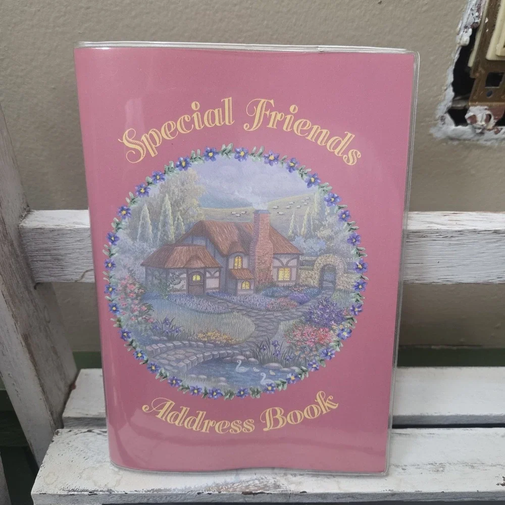 Vintage Special Friends Address Book Cottage Core Grandma Chic Krown 1991 NOS